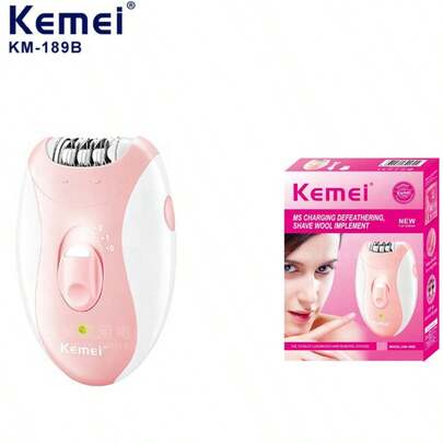 Kemei KM-189B Electric Shaver, Rechargeable Cordless Shaver For Men And Women, Trimmer For Facial And Body Hair
