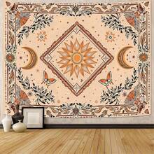 Moth Tapestry Boho Mushroom Hippie Skull Wall Tapestry For Bedroom Aesthetic Vintage Floral Plant Moon Phase Small Tapestries Wall Hanging For Dorm Living Room Decor - 2 - 查看 2