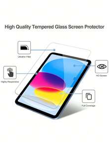 1pc Tempered Glass Screen Protector, Compatible With IPad, Galaxy Tab, Pad SE, HONOR Pad, Mi Pad, MatePad Air, Scratch-Resistant, Sensitive Touch - Clear - View 9