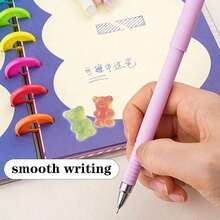 35pcs Random Animal Shaped Erasable Pens, 0.5mm Blue Erasable Ballpoint Pens, Includes 20 Refill Ink Cartridges, Fun Learning Supplies, Back To School Gift, Suitable For Students - Sets - View 5