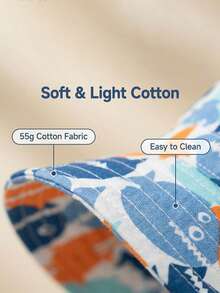 3-8Y Spring And Summer New Children's Bucket Hat, Boys And Girls Cross-Border Baby Hat, Shark Wide-Brim Hat - 1PC - View 9