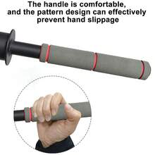 Accesorio de landmine para gimnasio en casa con mango de agarre de espuma, barra recta para remo de un solo brazo y equipo de entrenamiento de fuerza para press de hombros - Negro - Ver 3