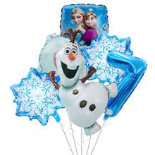 DOBBLE Bộ 6 bóng bay số Anna bằng giấy bạc, trang trí tiệc Anna & Olaf cho sinh nhật, Giáng sinh. - A - Xem 16