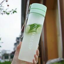 2个/套磨砂塑料水杯，600毫升大容量，简约便携水瓶 - 彩色 - 查看 5