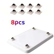 8pcs Self-Adhesive Swivel Casters, Plastic Furniture & Storage Box Wheels, Easy To Move - Upgraded Version - View 3