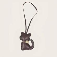 1/4pcs PU Leather Cute Cartoon Cat Keychain, PU Leather Kitten Keychain, Fashionable Cute Kitten Bag Keychain, Fashionable Animal Keychain Pendant, Decorative Keychain, Student/Couple Bag Accessory, Party Gift, Backpack Decoration Accessory Gift, Ideal Gift For Women (4pcs/1pc) - Multicolor - View 16