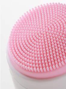 Dual-Sided Silicone Facial Cleansing Brush, Manual Face Scrubber With Soft Bristle For Deep Cleansing & Gentle Exfoliation - Multicolor - View 9