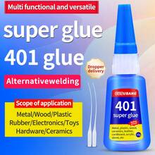 1/2/3pcs Quick Drying All-Purpose Adhesive/401 Glue/Super Glue/Universal Glue, Widely Applicable To Plastic, Metal, Iron, Ceramic, Stainless Steel, Glass, Acrylic, Wood, Shoes, Stone And Other Materials. Quick Drying 502 Glue, Handmade Glue, Heat Resistant, Multi-Functional, Strong Bonding, Daily Home Repair Glue - Super Glue - View 2