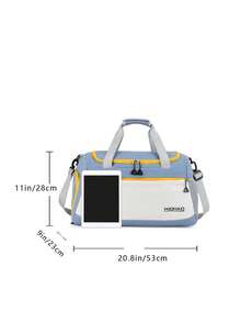 Travel Tote Bag/Backpack With Shoe Compartment, Unisex Sports Yoga Gym Bag, Large Capacity Weekend Overnight Carry-On Bag - Multicolor - View 10