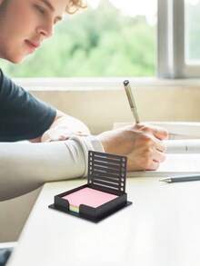 1x Sticky Note Holder With Templates - Sticky Note Template Organizer & Quick-Line Marking Dispenser - A - View 2