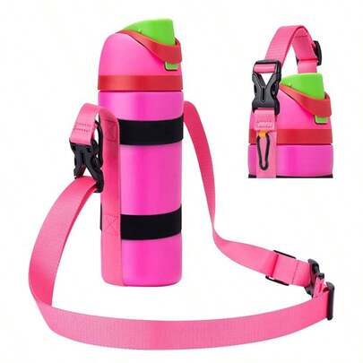 Portable Water Bottle Strap, Elastic Insulated Cup Sleeve, Outdoor Shoulder Carry Handle For Mineral Water Bottle
