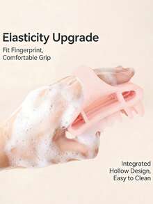 Elastic Silicone Hair Washing Brush, Hollow Massage Scalp Cleansing, Damage-Free Hair Washing Tool, Stress Relief, Multi-Function Comb - Multicolor - View 10