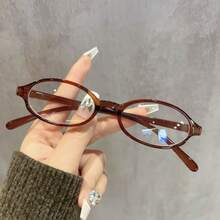 1/2 piezas Gafas decorativas de moda minimalista con marco cuadrado y lentes transparentes, unisex - Multicolor - Ver 6