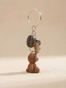 Teddy Bear Coffee Keychain - Y2K Resin Beverage Pendant Suitable For Backpacks And Bags, Cute Coffee Bean Pendant With Metal Ring, Accessory For Teens And Girls [One-Size-1PC-No Gift Box] Creative Gift For Mom, Small Accessory, Mother's Day Gift Idea, Practical Gift For Teachers, Teacher's Day Gift - Multicolor - View 8
