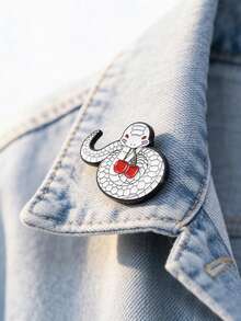 1PC Chibi Animal Tree Enamel Pins Self-Care Badges Metal Brooches Fashion Lapel Badge Backpack Clothes Jewelry Bag Pins Imperdible Graduation Gift - Multicolor - View 1