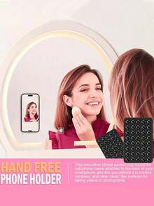 40-Hole Dual-Sided Square Silicone Phone Suction Cup (1/3/5 Pcs), Phone Case Stand, Phone Accessories, Adhesive Phone Holder, Phone Stand, Sticky Phone Mount. The Sturdy Silicone Suction Cup Firmly Secures Your Phone To Prevent It From Falling. Suitable For Video Recording, Selfies, And Various Other Scenarios. - A - View 9