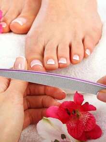 SGIAWETA-50pcs Nail Files, Double-Sided Nail Buffers, Professional Nail Care Tools Nail Shaping, Buffing, Polishing, Suitable Women Fingernails And Toenails, Home And Salon Use, Nail Art Supplies-Birthdaygift - 淺灰色 - 查看 4