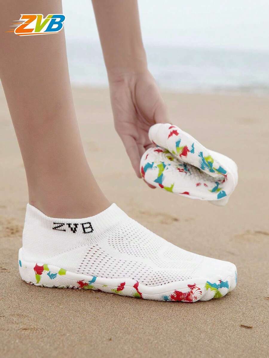 ZVB 情侣赤脚水鞋，软底沙滩鞋适合游泳、潜水、钓鱼户外活动，速干、防滑、透气夏季水鞋