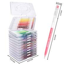 languo Gel Pens For Coloring, 168 Pack Colored Pens For Black Paper & White Paper, 0.6MM Fine Point Pens For Coloring, Writing, Drawing, Journaling, Note Taking, Office, Home - 99 - View 3