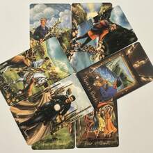 If You Missed It, You Should Reflect On The Tarot Cards. Classic Retro Design, Playing Cards For Entertainment Games, Essential Tools For Parties And Outdoor Divination. - أخضر - مشاهدة 6