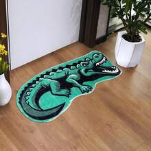 Bathroom Ocean Animal Bath Mat, Cute Crocodile Pattern Bedroom Carpet, Absorbent Microfiber Super Soft Funny Non-Slip Bathroom Rug, Summer - Cute Crocodile Pictures - View 6
