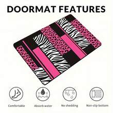Of Leopard Print Zebra, Featuring A Pink, White, And Black Cheetah Design, Suitable Living Rooms, Bedrooms, Computer Rooms, Dining Areas, Under Tables, Anti-Slip Mats Chairs, Diatom Mud,Suitable Kitchens, Yoga, Non-Slip Bathroom Mats, Absorbent Washable Polyester Rugs Bathrooms, Living Room Entrances, Camping Picnic Rugs, Office Carpets, Study Floor Mats Area Rugs Living Room,Room Deocr Home Decor Bedroom Deccor Her Gifts Her,Area Rug Rugs Livingroom Large Him, Family, Boyfriend, Girlfriend, Father, Family, Mother, Lover, Daughter, Son, Grandfather, Grandmother, Friend, Classmate, Pet. Nap, Camping, Travel, Home, Daily Life, Office Decoration, Birthday, Anniversary, Valentine's Day, Thanksgiving,, Halloween, Mother's Day, Father's Day, Wedding, Easter,New Year Gifts,Sofa,Bed,Car,Bedroom,Living Room,Office, Outdoor , Beach - Nhiều màu - Xem 7