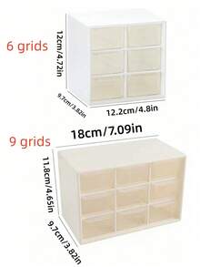 Hộp đựng đồ may vá đính cườm 6/9 ngăn, hộp đựng phụ kiện DIY đa chức năng để bàn, hộp đựng ghi chú, kim, đồ may vá, băng dính, nhẫn, bông tai, trang sức. - Nhiều màu - Xem 3