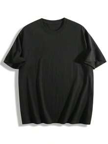 2026 Men's Heavyweight 100% Cotton Motorcycle Graphic T-Shirt - Summer Casual Short Sleeve Crew Neck Tee With Back Print, Breathable, For Motorcycle Enthusiasts, For Casual Wear & Riding Y2k - 黑色 - 查看 2