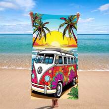 1件装 Sun&Surf 复士沙滩巾，美式冲浪风格，非常适合旅行和拍照 - bh-49 - 查看 9