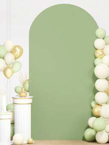 1pc Light Green Wedding Arch Cover 80*180cm/100*200cm/120*220cm, Double-Sided Arch Cover, Suitable For Party, Ceremony, Graduation Celebration, Bridal Shower, Baby Shower, Photo Booth Backdrop, Graduation, Wedding, Party, Engagement And Other Decorations - View 9