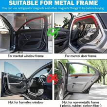 Magnetic Car Sunshade Window Curtains, Automatic Car Window Sunshades, Privacy Protection Window Sunshade Film, UV Protection Window Cover, Car Interior Accessories - Sunshade 4-piece Set - View 11