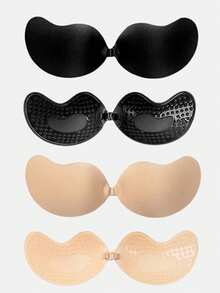 Push-Up Invisible Breast Petals: Silicone Backless, Self-Adhesive Strapless Mango-Shaped Invisible Bra, Suitable For Wearing Dresses And Wedding Gowns - Multicolor - View 39