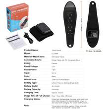 1pc Wireless Electric Wrist Massager With Heating & Vibration, Wrap-Around Design For Hand & Joint Fatigue Relief Massage Pad - View 12