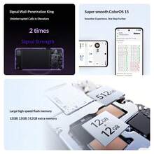 OPPO A5 5G，IP69 级防水，360° 防摔，4 年以上耐用性，信号穿透力强，运行流畅，玛瑙粉/翡翠绿/琥珀黑配色，8GB+256GB/12GB+256GB/12GB+512GB 内存可选 - 多色 - 查看 3