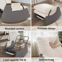 Swivel Chair - White - View 6