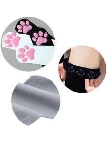 1/2 Pair Paw Thigh High Socks 3D Toe Bean Stockings Cosplay Socks Women Performance Party Wear - trắng - Xem 6