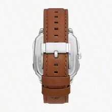 Fossil BQ2654 女士优雅腕表 - 不锈钢表壳，真皮表带，矿物玻璃表镜，50米防水，象牙色表盘 - 独家款 - 白色 - 查看 3