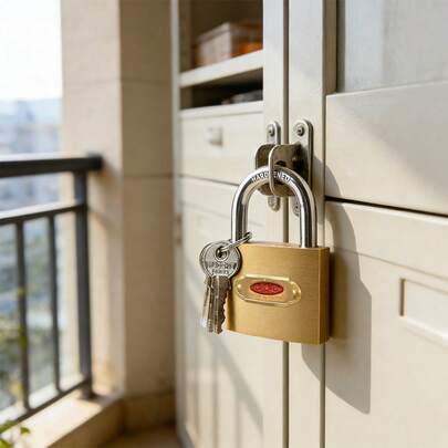 Waterproof Anti-Theft Padlock, Rustproof Anti-Pry Lock, Heavy Duty Security Lock For Home Door, Cabinet, Drawer, Dormitory