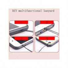 Dây đeo điện thoại cách âm Wee-1pc thời trang đính hạt hình ngôi sao, phụ kiện phù hợp cho điện thoại, máy ảnh, tai nghe, trang trí cá nhân hóa, quà tặng sinh nhật mùa xuân. - Bạc - Xem 6