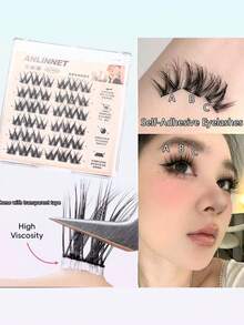 36pcs Voluminous Curl Style Lashes, Flirty Look Increasing Lash Density, Self-Adhesive False Eyelashes Without Glue - View 5