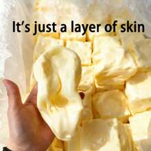 1pc 7cm Super Large Square Cheese Squishy Toy, Soft And Fluffy Realistic Bread Texture, TPR Outer Shell, Suitable As Birthday, Christmas, Halloween, Easter Gift (Hollow Inside) - Multicolor - View 7