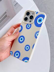 1 chiếc ốp lưng điện thoại TPU chống sốc màu be họa tiết vải thiều với hình mắt xanh ngộ nghĩnh, phù hợp với 7/8/7PLUS/8PLUS/X/XS/XR/XSMAX/11/11PRO/11PROMAX/12/12PRO/12PROMAX/12MINI/13/13PRO/13PROMAX/13MINI/14/14PRO/14PROMAX/14PLUS/15/15PRO/15PROMAX/15PLUS/16/16pro/16promax/16PLUS/17/17pro/17promax/AIR - Nhiều màu - Xem 4