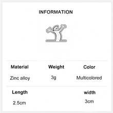 1PC Funny Abstract Figure Enamel Pins Self-Care Badges Metal Brooches Fashion Lapel Badge Backpack Clothes Jewelry Bag Pins Imperdible Graduation Gift - Multicolor - View 8