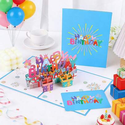 1Pc 3D Birthday Pop…