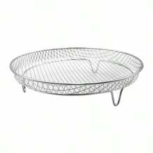 1/3pcs Air Fryer Accessories Set - Stainless Steel Stackable Rack, Dehydrator, Air Fryer Baking Tray, Grill Rack, Vegetable & Fruit Frying Basket - A - View 10