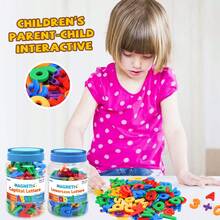 Juego de bloques de construcción magnéticos con letras y números, juguetes educativos de rompecabezas para niños de 3+ años, regalo perfecto - Multicolor - Ver 3
