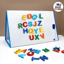 hoojojo Foldable Dry Erase Whiteboard, Double-Sided Whiteboard, DIY Drawing & Writing Board, Message Board, Alphabet Learning Game Board, Ideal For Classroom, Office & Home - Multicolor - View 4