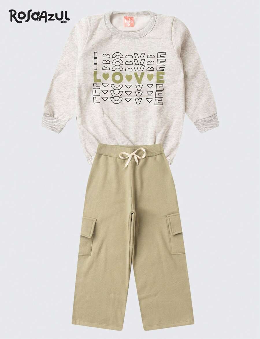 Girls' Winter Outfit Love Iaia, Sizes 1 To 12 Years - 淺灰色 - 查看 1