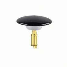 1 Set Matte Black Bounce Glass Sink Drain Stopper - 36-38mm Universal Ceramic Cover + Bounce Core, Modern Minimalist Bathroom Sink Accessories - 1 Set [Drain Plug + Spring-loaded Core] - View 8