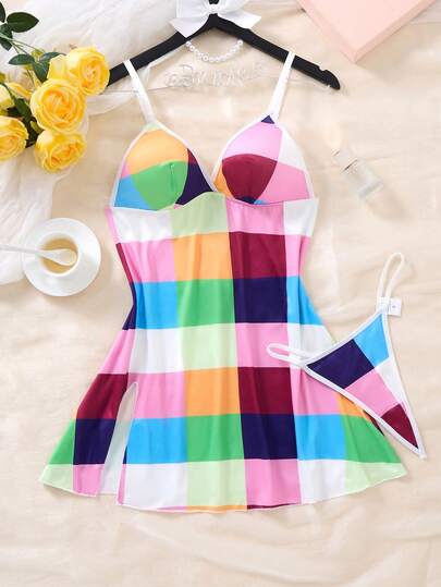 Bộ 2 món dành cho nữ, màu trắng, mềm mại, thoải mái, đồ mặc nhà ấm cúng, đồ lót và quần lọt khe phù hợp cho mọi mùa.